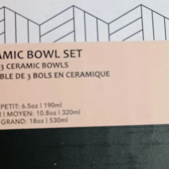 Gray and White Bowl Set - Picture 5 of 6